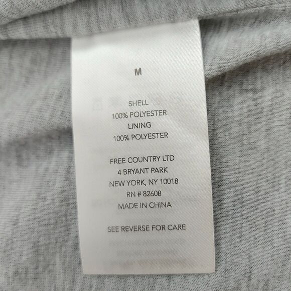 Free Country Windbreaker Mens Medium Black Lined Hooded Full Zip Outdoor Travel - Picture 10 of 12